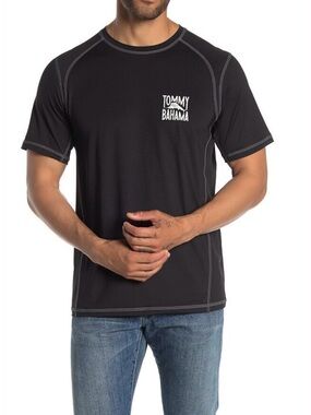 Tommy Bahama Islandactive Beach Pro UPF-30 Black Men Size 4XL